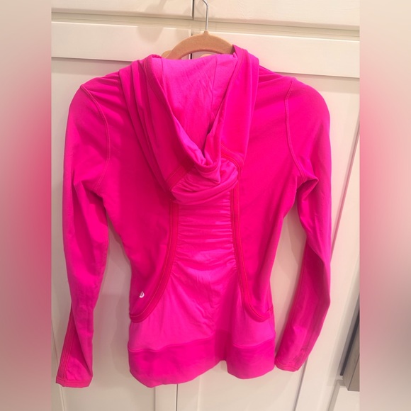 Lululemon Pure Balance Jacket 4 Paris Pink Hooded Stretch Running Gym! EUC! - Picture 7 of 10